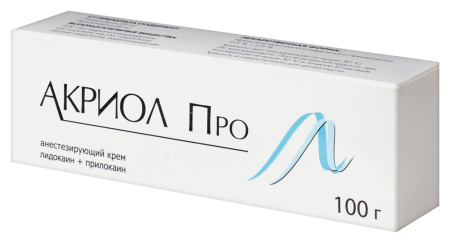 Акриол Про крем д/местн. и нар. прим. 2.5%+2.5% туба 100г