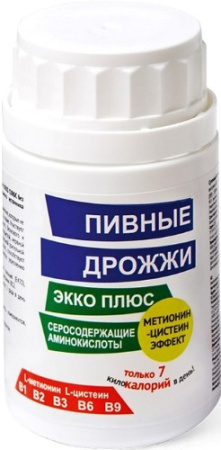 ДРОЖЖИ ПИВНЫЕ ЭККО таб №60 Серосодерж а/кислоты