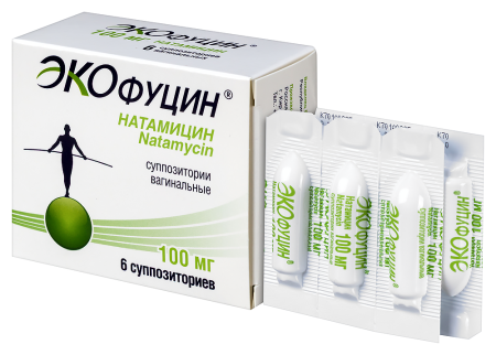 ЭКОФУЦИН супп ваг 100мг N6