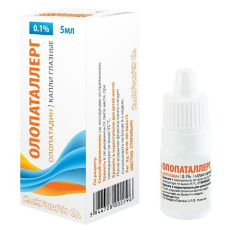 ОЛОПАТАЛЛЕРГ кап гл 0,1% 5мл