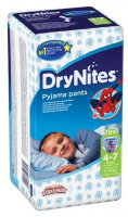 HUGGIES DRYNITES ТРУСИКИ-ПОДГУЗНИКИ НОЧНЫЕ ДЛЯ ДЕВОЧЕК 4-7ЛЕТ N10