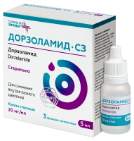 ДОРЗОЛАМИД-СЗ 20 МГ/МЛ 5МЛ N3 ФЛАК/КАП КАПЛИ ГЛАЗНЫЕ