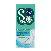 ОЛА OLA! прокладки ежедневные SILK SENSE Daily Large №20/без аромата