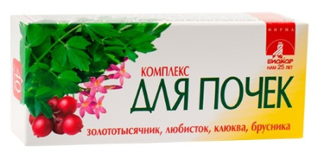 КОМПЛЕКС ДЛЯ ПОЧЕК БИОКОР драже массой 0,26г №40