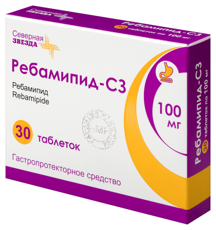 Ребамипид-СЗ таб. п.п.о. 100мг N30