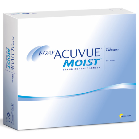 ЛИНЗЫ ACUVUE MOIST 1-Day 8,5 №90 (-1.75)