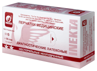 ПЕРЧАТКИ INEKTA ЛАТ см/нест неопуд (пара) L №50 (белый)