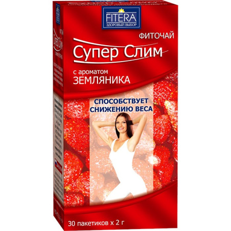 ФИТОЧАЙ СУПЕР СЛИМ ЗЕМЛЯНИКА 2,0 N30 ПАК