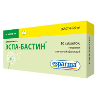 ЭСПА-БАСТИН 20 МГ N10 ТАБЛ П/ПЛЕН/ОБОЛОЧ /АКЦИЯ за 1 шт./