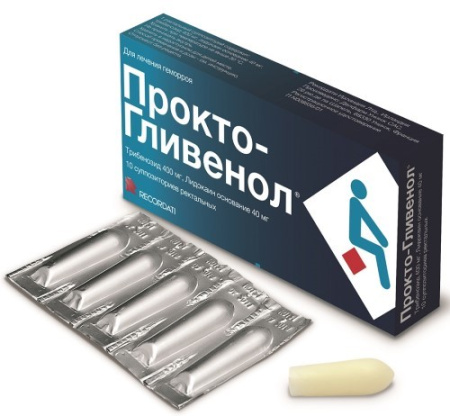 ПРОКТО-ГЛИВЕНОЛ свечи 400мг N10 #