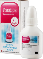 Изофра спрей назал 1,25 % фл с расп.наконечником 15 мл х1