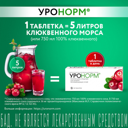УРОНОРМ таб 678мг №30 #^^