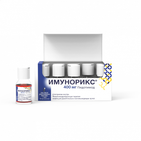 ИМУНОРИКС р-р внутр 400мг 7мл N10