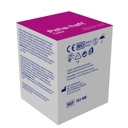 БИНТ PEHA-HAFT COLOR 6СМХ4М/КРАСНЫЙ КОГЕЗИВНЫЙ ЭЛАСТИЧНЫЙ ФИКСИРУЮЩИЙ