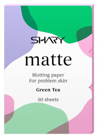 ШЕРИ Салфетки для лица матирующие для проблемной кожи (зеленый чай) №50