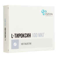 Л-ТИРОКСИН таб 100мкг N100  Озон