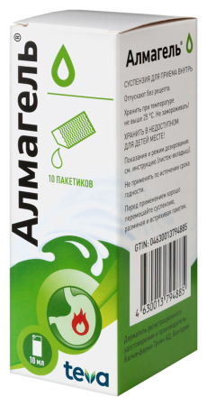 АЛМАГЕЛЬ сусп 10мл №10