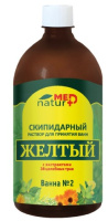 ЖЕЛТЫЙ РАСТВОР СКИПИДАРНЫЙ для принятия ванн с экстрактами 38 целебных трав 1000мл  Натуротерапия