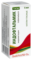 ИНДОФТАЛЬМИК капли глаз 1 мг/мл фл 5 мл №1
