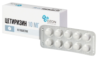 ЦЕТИРИЗИН таб 10мг N10 ОЗОН