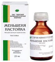 ЖЕНЬШЕНЬ настойка 25мл  Тверская фф