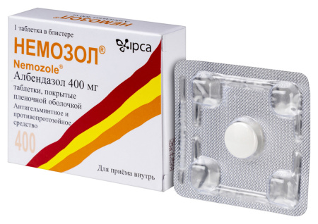 НЕМОЗОЛ таб п/о 400мг N1