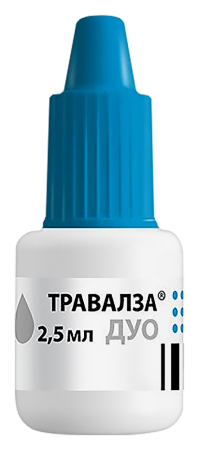 ТРАВАЛЗА ДУО кап гл 0,05+0,4мг/мл 2,5мл