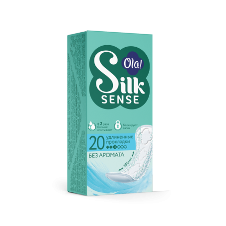 ОЛА OLA! прокладки ежедневные SILK SENSE Daily Large №20/без аромата