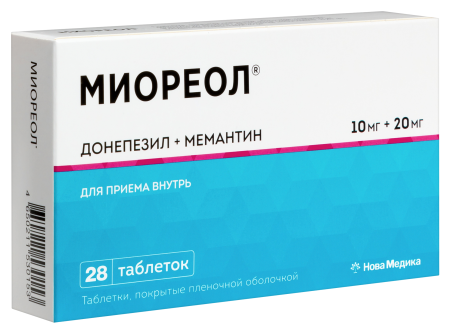 МИОРЕОЛ таб. п п о 10мг+20мг N28