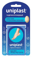ПЛАСТЫРЬ УНИПЛАСТ Гидроколлоидный от влажных мозолей Большой 44х69 №5