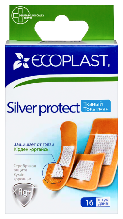 ПЛАСТЫРЬ ECOPLAST Набор Тканный Silver protect №16