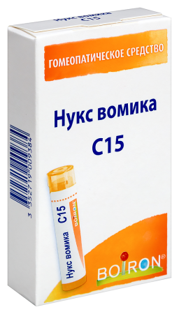 НУКС ВОМИКА C15 ГОМЕОПАТ МОНОКОМП ПРЕПАРАТ РАСТИТ ПРОИСХОЖД 4,0 ГРАНУЛЫ ГОМЕОПАТ