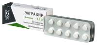 ЭЛГРАВИР 0,5 МГ N30 ТАБЛ П/ПЛЕН/ОБОЛОЧ