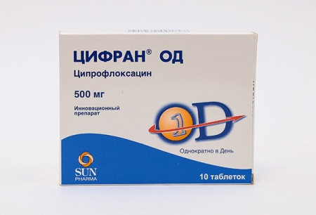 ЦИФРАН ОД таб 500мг N10