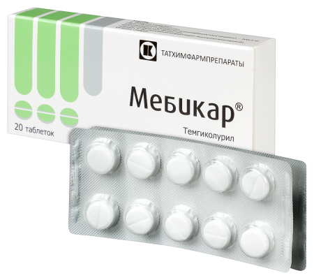 МЕБИКАР таб 500мг N20