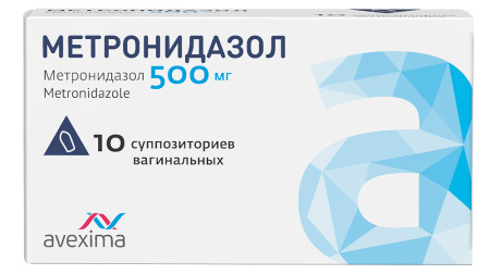 МЕТРОНИДАЗОЛ 500 МГ N10 СУПП ВАГ