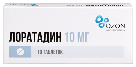 ЛОРАТАДИН 10 МГ N10 ТАБЛ /ОЗОН/