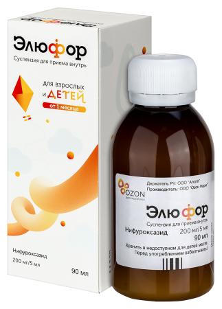 ЭЛЮФОР сусп 200мг/5мл 90мл #