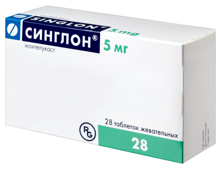 СИНГЛОН таб жев 5мг N28