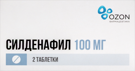 СИЛДЕНАФИЛ таб 100мг №2  ОЗОН