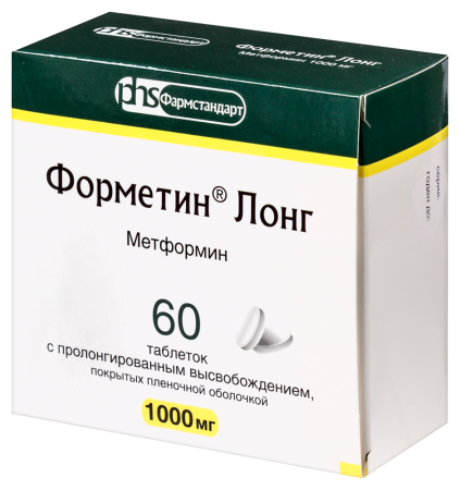 ФОРМЕТИН ЛОНГ таб 1000мг №60