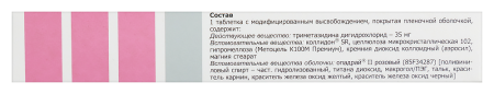ТРИМЕТАЗИДИН МВ таб 35мг N30  Татхимфарм