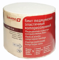 LAUMA БИНТ МЕДИЦИНСКИЙ ЭЛАСТИЧНЫЙ КОМПРЕССИОННЫЙ МОДЕЛЬ 5 8СМX5М /СРЕДНЕЙ РАСТЯЖИМОСТИ
