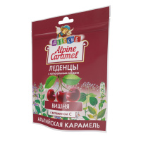 ALPINE CARAMEL ЛЕДЕНЦЫ АЛЬПИЙСКАЯ КАРАМЕЛЬ ДЕТСКИЕ С НАТУРАЛЬНЫМ МЕДОМ И ВИТАМИНОМ С СО ВКУСОМ ВИШНИ 75,0