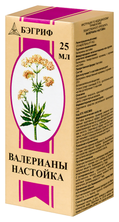 ВАЛЕРИАНА настойка 25мл  Бэгриф