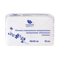 ПЕЛИГРИН Пеленки Детские Classic (впит) 40х60 N30 (242К)