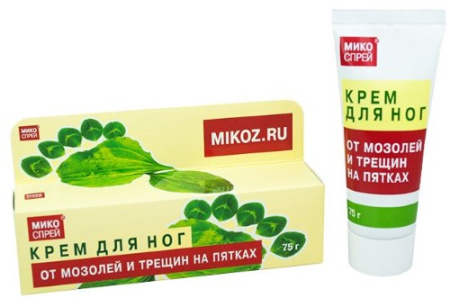 МИКОСПРЕЙ крем д/ног От мозолей/Трещин 75г
