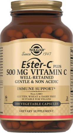 СОЛГАР ЭСТЕР-С ПЛЮС ВИТАМИН С капс 500мг №100