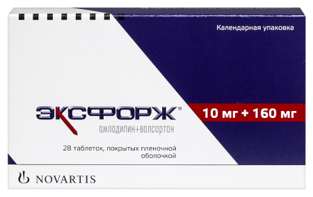 ЭКСФОРЖ таб 10мг/160мг N28