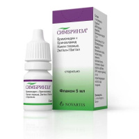 СИМБРИНЗА капли гл 2мг/мл+10мг/мл фл-кап 5мл №1